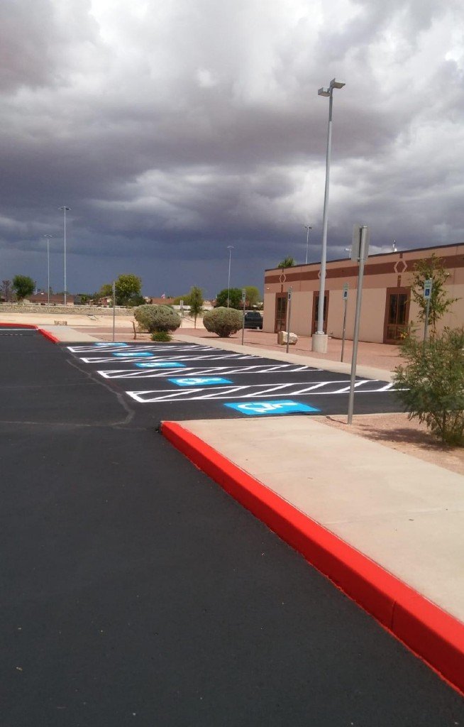 Commercial asphalt and parking lot project